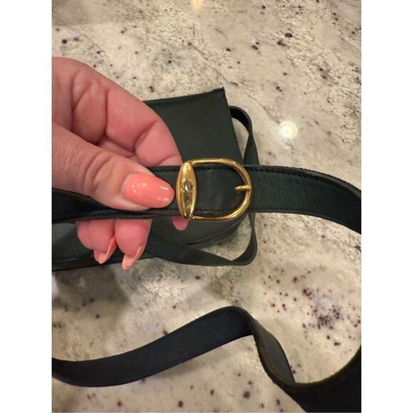 Tinnakeenly Leathers Irish Craft Fine Leather Green & Brown Shoulder Bag - Picture 9 of 9